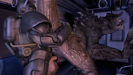 anus balls butt claws clothed clothing duo erection female female_penetrated feral genitals male male/female male_penetrating male_penetrating_female penetration penile penis sex vaginal vaginal_penetration vulva milfthecat fallout microsoft deathclaw human mammal reptile scalie 16:9 3d_(artwork) digital_media_(artwork) hi_res source_filmmaker_(artwork) widescreen