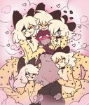 anthro anthro_on_anthro blushing_profusely chest_tuft clone clothing cloud collar femboy/femboy fluffy fluffy_tail group hug love male male/male open_:3 open_mouth petting purring tail tuft undressing caeleste jayde_(caeleste) niles_(caeleste) domestic_cat felid feline felis mammal 2025 hi_res