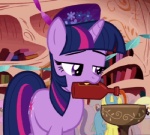 beverage bottle container cutie_mark female feral food fur hair horn hot_sauce multicolored_hair party pouring purple_body purple_fur purple_hair screencap solo standing tail two_tone_hair unknown_artist friendship_is_magic hasbro my_little_pony mythology derpy_hooves_(mlp) twilight_sparkle_(mlp) equid equine mammal mythological_creature mythological_equine unicorn 2d_animation animated low_res reaction_image short_playtime