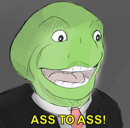 anthro clothing dialogue green_body grey_background male necktie open_mouth simple_background solo suit teeth text tongue yellow_text amomw beneath_the_trees_where_nobody_sees requiem_for_a_dream bertie_(bttwns) reptile scalie turtle 2025 english_text low_res meme
