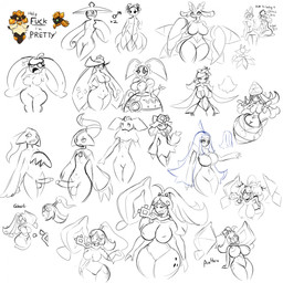 anthro areola balls big_breasts biped black_text breasts bulge erection eyelashes featureless_breasts featureless_crotch female gasp genitals glans group hand_on_cheek heart_symbol humanoid_genitalia humanoid_penis looking_back motion_lines nipples nude open_mouth penis pokemorph profanity question_mark simple_background sparkles standing talking_to_another text tongue white_background latiar nintendo pokemon harriett_(latiar) haru_(latiar) banette bellossom bisharp carbink diancie generation_2_pokemon generation_3_pokemon generation_5_pokemon generation_6_pokemon generation_7_pokemon generation_8_pokemon generation_9_pokemon hisuian_form hisuian_lilligant humanoid lampent legendary_pokemon lurantis magearna pecharunt pokemon_(species) regional_form_(pokemon) steenee tapu_fini tapu_lele tsareena 1:1 english_text hi_res