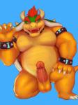 2_horns anthro balls big_muscles biped erection genitals hair horn humanoid_genitalia humanoid_penis looking_at_viewer male musclegut muscular muscular_anthro muscular_male nude overweight overweight_anthro overweight_male penis slightly_chubby solo thick_thighs iceman1984 mario_bros nintendo bowser koopa mammal scalie 3:4 animated loop short_playtime