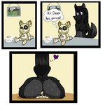 anthro black_hair bodily_fluids butt duo female fur fur_markings hair markings plushie sitting sitting_on_another sitting_on_object smothering sweat sweaty_butt infiniteshades snezhinka_(infiniteshades) canid canine fox mammal 1:1 absurd_res hi_res