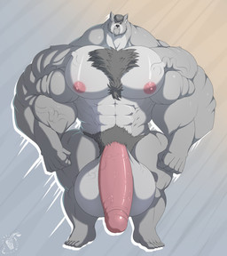 anthro balls biceps big_balls big_muscles big_penis chest_tuft deltoids genitals glans huge_balls huge_muscles huge_penis humanoid_genitalia humanoid_penis hyper hyper_balls hyper_genitalia hyper_muscles hyper_penis looking_at_viewer male muscular muscular_male nipples nude pecs penis pubes solo trapezius tuft vein veiny_balls veiny_muscles veiny_penis 55mango deus_schnauwitzer canid canine canis domestic_dog mammal schnauzer absurd_res hi_res