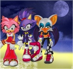 amber_eyes amy_rose bat black_clothing blaze_the_cat bodysuit boots breasts cat cleavage clothed clothing feline female form_fitting gloves green_eyes half-closed_eyes hedgehog mammal midriff moon multicolored_clothing pants pink_body ponytail purple_body rouge_the_bat sayuri_amaya sega shoes skinsuit smile sonic_(series) sonic_riders white_body wings
Rating: Safe
Score: 0
User: Test-Subject_217601
Date: September 18, 2011