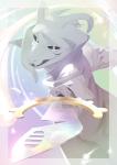 anthro black_sclera clothing dagger horn melee_weapon robe solo weapon meammy undertale undertale_(series) asriel_dreemurr_(god_form) boss_monster_(undertale) bovid caprine mammal watermark