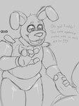 bow_tie duo ears_down erection genitals male masturbation penis pivoted_ears pinnati five_nights_at_freddy's scottgames bonnie_(fnaf) freddy_(fnaf) bear lagomorph leporid mammal rabbit 3:4 hi_res monochrome