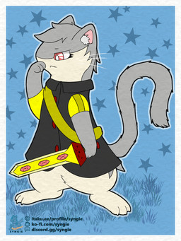 melee_weapon sword transformation weapon syngie nintendo pokemon domestic_cat felid feline felis generation_2_pokemon hybrid_pokemon mammal pokemon_(species) quilava 2023 3:4 hi_res