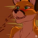 1:1 2017 anthro blush canid canine comic digital_media_(artwork) female fox fur green_eyes grin lirkov mammal nude red_fox sleeping smile smirk solo sound_effects teeth true_fox vowelless vowelless_sound_effect zzz