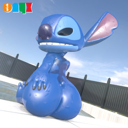anthro bedroom_eyes big_butt blue_nose butt cloud fence glistening glistening_body glistening_nose looking_at_viewer looking_back looking_back_at_viewer male narrowed_eyes plant poolside seductive sky solo tree wet onyxsplash disney lilo_and_stitch stitch_(lilo_and_stitch) alien experiment_(lilo_and_stitch) 1:1 3d_(artwork) blender_(artwork) digital_media_(artwork) hi_res source_filmmaker_(artwork) unavailable_at_source watermark