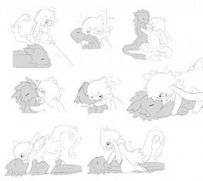 ambiguous_anthro ambiguous_gender anthro bed blush bodily_fluids door door_slam dragon_plushie embarrassed eyes_closed feet floppy_ears flustered furniture grinding hair hindpaw hug hugging_object hugging_plushie humping kemono kissing_plushie looking_at_plushie lop_ears masturbation mouth_closed neck_tuft nervous nervous_sweat on_bed open_mouth pawpads paws pink_tongue plushie plushie_humping plushophilia semi-anthro short_hair simple_background sitting sitting_on_plushie slam solo squeezing stitch_(sewing) straight_face sweat sweatdrop tail tail_tuft thought_bubble tongue tongue_out tuft white_background jejejunum mythology robin_(jejejunum) wren_(jejejunum) cricetid dragon eastern_dragon hamster hybrid mammal mythological_creature mythological_scalie rodent scalie 2026 comic digital_drawing_(artwork) digital_media_(artwork) english_description firealpaca_(artwork) hi_res