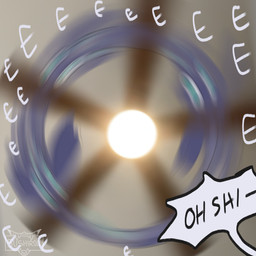 ambiguous_gender animal_noises beak blue_body blue_eyes blue_horn blue_wings blurred_character ceiling_fan danger dialogue electric_fan feral horn profanity screaming simple_background solo speech_bubble spinning wings 5ushiroll mythology avian gryphon mythological_avian mythological_creature 1:1 2020 absurd_res digital_media_(artwork) hi_res