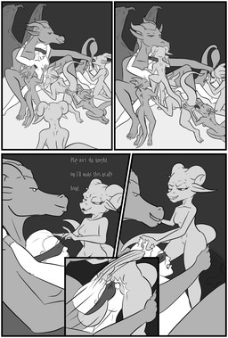anthro anthro_dominating_human anus armpit_fetish armpit_lick armpit_play bodily_fluids body_worship border cum cunnilingus dominant feet fellatio female female_dominating_male female_raping_male forced forced_cunnilingus genital_fluids genital_worship genitals group hand_lick human_on_anthro interspecies larger_anthro larger_dom larger_female larger_male larger_sub licking licking_cum male male/female male_raped multiple_doms_one_sub oral penile penis penis_lick penis_worship rape restrained sex shocked size_difference smaller_anthro smaller_female smaller_male soles submissive tail tapering_tail text toes tongue vaginal vulva white_border circuit19 mythology dragon human kobold mammal mythological_creature mythological_scalie scalie comic english_text hi_res monochrome