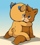 after_sex anthro blush butt duo female hug male nude orgasm smile young anonymous_artist disney talespin kit_cloudkicker molly_cunningham bear mammal ursine absurd_res hi_res