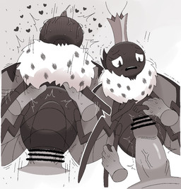 2_antennae 4_legs abdominal_bulge arthropod_abdomen bestiality bodily_fluids censor_bar crown crying disembodied_hand disembodied_penis drooling duo elderly_female elderly_feral erection eyelashes female female_feral female_penetrated feral feral_penetrated from_front_position genitals glans hand_on_arm hand_on_leg headgear human_on_feral human_penetrating human_penetrating_feral humanoid_genitalia humanoid_penis insect_wings interspecies lepidopteran_wings looking_pleasured male male/female male_human male_penetrating male_penetrating_female monotone_body narrowed_eyes open_mouth orgasm penetration penis restrained ruff saliva sex solo_focus sweat tears teeth tongue tongue_out vein veiny_penis wings omnivore_(artist) disney hoppers_(disney) pixar insect_queen_(hoppers) arthropod butterfly human insect lepidopteran mammal 2026 cel_shading censored digital_drawing_(artwork) digital_media_(artwork) japanese_description monochrome shaded