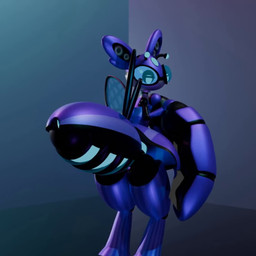 ambiguous_gender antennae_(anatomy) anthro anus arthropod_abdomen arthropod_abdomen_anus back_wings big_abdomen butt glowing_abdomen looking_at_viewer looking_back machine metallic_body mouthless purple_body shake simple_background solo sound_effects teasing teasing_look teasing_viewer teasing_with_butt whirring wings mechadove nintendo pokemon robolurantis_(mechadove) arthropod generation_7_pokemon insect lurantis mantis pokemon_(species) robot robot_anthro 1:1 3d_(artwork) 3d_animation animated blender_(artwork) blender_cycles_(artwork) digital_media_(artwork) short_playtime webm