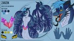 anthro apode blue_background front_and_back legless male scales serpentine simple_background solo text knustvi mythology zarzik_(exter) draconcopode dragon mythological_creature mythological_scalie naga reptile scalie snake absurd_res character_name english_text hi_res model_sheet