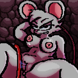 anthro anus bedroom_eyes black_eyes bodily_fluids crouching curvy_figure female fur genital_fluids genitals holding_object looking_at_viewer narrowed_eyes nipples pink_nose rock seductive smile smiling_at_viewer smirk smirking_at_viewer smug solo spread_legs spreading teasing thick_thighs vaginal vaginal_fluids voluptuous vulva weapon whip white_body white_fur wide_hips neyusleep mina_the_hollower yacht_club_games mina_(mina_the_hollower) mammal mouse murid murine rodent 1:1 digital_media_(artwork) hi_res pixel_(artwork)