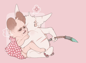anthro axe barefoot battle_axe duo feet fur male male/male melee_weapon nude open_mouth pillow scar sex simple_background weapon white_body white_fur thefallenstarchild league_of_legends riot_games tencent kled_(lol) teemo_(lol) yordle absurd_res hi_res