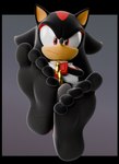 5_toes anthro barefoot black_body clothing feet foot_fetish foot_focus gloves handwear male red_eyes soles solo toes feetymcfoot sega sonic_the_hedgehog_(series) shadow_the_hedgehog eulipotyphlan hedgehog mammal 3d_(artwork) absurd_res alpha_channel digital_media_(artwork) hi_res