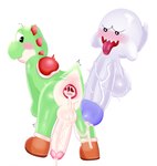 balls big_balls big_penis bodily_fluids cum cum_in_ass cum_inside duo genital_fluids genitals huge_balls huge_penis hyper hyper_balls hyper_genitalia hyper_penis male male/male penis sex mario_bros nintendo yoshi_(character) boo_(mario) ghost green_yoshi spirit yoshi hi_res