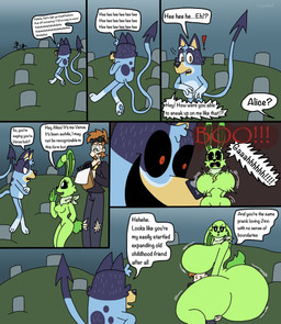 annoyed anthro big_breasts big_butt black_sclera blue_pawpads breast_expansion breasts butt butt_expansion carrying_another carrying_partner cemetery expansion eyewear female floating goggles green_scarf green_tail huge_breasts huge_butt hyper jumpscare larger_female laugh long_tail male pawpads prank red_eyes scared scarf short_stack short_tail size_difference smaller_male spade_tail suspicious tail text tombstone white_eyes guilrel logan_wulf bluey_(series) mob_entertainment poppy_playtime smiling_critters the_succubus_hunt alice_(the_succubus_hunt) bluey_heeler hoppy_hopscotch ron_smith_(the_succubus_hunt) venus_(hoppy_hopscotch_form) venus_(the_succubus_hunt) canid canine canis domestic_dog human lagomorph leporid mammal rabbit absurd_res comic english_text hi_res