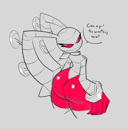 4_fingers angry anthro asking asking_viewer big_butt big_hands black_text bodily_fluids butt butt_pose dialogue eyelashes female female_anthro fingers floppy_ears glistening glistening_butt grey_background huge_butt huge_hips long_ears looking_back pink_eyes pose pupils question_mark red_body red_butt red_sclera simple_background solo standing sweat sweaty_butt text thick_thighs wide_hipped_anthro wide_hipped_female wide_hips die_noir beltz_(jumpbreak96) lagomorph leporid mammal rabbit 2025 digital_media_(artwork) english_text hi_res