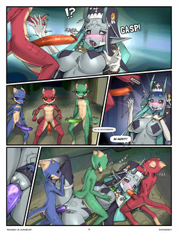 5_fingers after_oral anthro black_sclera blue_body blue_scales blue_tail blush bodily_fluids border breast_grab breast_play breasts butt clitoral_hood clothed clothed/nude clothed_female clothed_humanoid clothing dominant dominant_anthro dominant_male erection female female_penetrated fingers forced foursome genitals green_body green_penis green_scales green_tail grey_body grey_breasts grey_ears grey_skin grey_vulva group group_sex hand_on_breast hand_on_horn horn horn_grab kneeling larger_female larger_humanoid leg_grab male male/female male_penetrating male_penetrating_female nipple_outline nude nude_anthro nude_male oral oral_penetration penetration penile penile_penetration penis penis_in_mouth penis_in_vagina pull_out rape red_body red_scales red_tail saliva saliva_string scales sex size_difference smaller_anthro smaller_male straddling submissive submissive_female submissive_humanoid tail teeth titfuck tongue vaginal vaginal_penetration vulva white_border roadiesky horned_humanoid humanoid kobold scalie comic hi_res