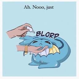ambiguous_gender blue_body clock dialogue disembodied_hand duo ear_fins feral fin frill_(anatomy) frown head_fin medicine melting membrane_(anatomy) membranous_frill neck_frill simple_background sound_effects stubborn tail tail_fin text watch wristwatch washimbembe nintendo pokemon eeveelution generation_1_pokemon human mammal pokemon_(species) vaporeon 1:1 english_text hi_res