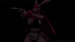 anthro belly_tattoo big_breasts breasts chest_tuft electronics female gun handgun holding_gun holding_object holding_ranged_weapon holding_weapon microphone ranged_weapon red_light revolver solo tattoo tuft walking weapon haolde mayosplash_(modeler) blender_cycles palworld pocketpair lovander pal_(species) 3d_(artwork) 3d_animation animated digital_media_(artwork) hi_res no_sound webm