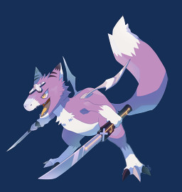dagger dipstick_tail feral katana male markings melee_weapon multicolored_tail simple_background solo sword tail tail_markings transparent_background weapon wings aonik bandai_namco digimon fan_character yama_the_dorumon digimon_(species) dorumon x-digimon absurd_res alpha_channel hi_res