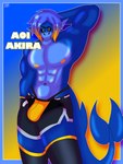 anthro bottomwear clothed clothing hotpants jockstrap jockstrap_only male male/male minishorts pecs shorts sleeves solo topless underwear underwear_only intaneloid utau aoi_akira_(utau) fish marine shark utauloid absurd_res hi_res