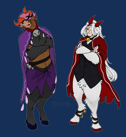 ambiguous_gender bell bell_belt bell_collar black_body black_clothing black_fur black_markings blue_claws bottomless claws clothed clothing collar crossed_arms digitigrade duo fur hair hooves horn long_hair male markings pantsless pink_eyes pink_hair purple_clothing red_clothing red_eyes red_horn red_markings shawl shirt shirt_only shirtless simple_background skirt_only topwear topwear_only transparent_background white_body white_fur white_hair wool_(fur) puppetmaster13uwu cult_of_the_lamb demon_slayer jujutsu_kaisen kimetsu_no_yaiba massive_monster_(studio) muzan_kibutsuji sukuna_(jujutsu_kaisen) animal_humanoid bovid bovid_humanoid caprine caprine_humanoid goat_humanoid humanoid mammal mammal_humanoid sheep_humanoid alpha_channel