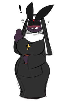 anthro aroused aroused_face big_breasts black_eyebrows black_hair black_sclera bodily_fluids book breasts clothing cross drooling eyebrows female hair holding_book holding_object huge_breasts jewelry markings narrowed_eyes necklace nun nun_outfit nun_veil raised_hand religious_clothing saliva solo averyshadydolphin mythology yaojou dragon jou mythological_creature mythological_scalie scalie 2017 colored digital_drawing_(artwork) digital_media_(artwork) unavailable_at_source