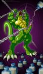 4_toes abs anthro balls bdsm biceps big_muscles big_penis bondage bottle bound chain claws cuffs cum cumshot demon dragon erection fangs forked_tongue geminisaint green_body green_dragon green_penis green_skin hands-free humanoid_penis magic male muscles nude open_mouth orgasm pecs penis penis_milking pose reptile ripped scales scalie sharp_teeth shendu solo standing teeth toe_claws toned tongue vein veiny_penis yellow_skin
Rating: Explicit
Score: 3
User: syrmat
Date: January 01, 2014