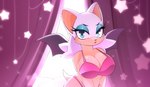 anthro bat_wings bedroom_eyes big_breasts blue_eyes bra breasts cleavage clothed clothing curtains curtains_open female hair lingerie looking_at_viewer membrane_(anatomy) membranous_wings narrowed_eyes panties seductive solo spread_wings tan_body tan_skin underwear white_hair wide_hips wings vtalna1 sega sonic_the_hedgehog_(series) rouge_the_bat bat mammal absurd_res hi_res