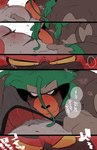 anthro aroused barazoku belly_kiss blush clothed clothing duo embarrassed erection erection_under_clothing genitals kissing kissing_belly kissing_chest male male/male muscular muscular_male penis sound_effects teasing text twitching hyaku_(artist) nintendo pokemon generation_7_pokemon generation_8_pokemon incineroar pokemon_(species) rillaboom hi_res japanese_text translated