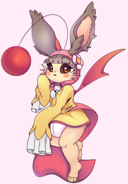 antennae_(anatomy) anthro big_diaper blush bonnet claws clothed clothing diaper feet female hand_on_face headgear headwear long_ears long_sleeves looking_at_viewer pom_antennae soles solo toes wearing_diaper wings crayonsnthings final_fantasy final_fantasy_xii square_enix gurdy_(final_fantasy) ivalician_moogle mammal moogle hi_res