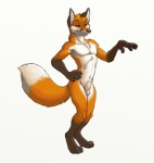 animal_genitalia anthro balls dipstick_tail flamboyant fully_sheathed fur genitals limp_wrist male markings navel nude sheath simple_background solo tail tail_markings white_background zaush aliester_(character) canid canine fox mammal red_fox true_fox digital_media_(artwork)