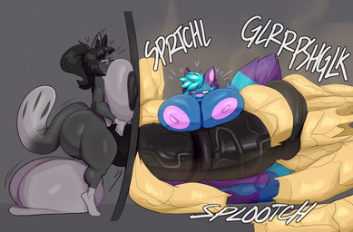 animal_genitalia animal_penis anthro anthro_on_anthro areola balls big_balls big_breasts big_butt big_penis black_areola black_nipples bodily_fluids breasts butt colored_cum cum cum_on_ground dipstick_tail duo equine_genitalia equine_penis erection excessive_cum excessive_genital_fluids eyewear female female_anthro genital_fluids genitals glasses glory_hole gloves_(marking) gynomorph gynomorph/female gynomorph_anthro heart_symbol huge_balls huge_breasts huge_butt huge_penis hyper hyper_balls hyper_genitalia hyper_penis i_can't_believe_it's_not_feces intersex intersex/female intersex_anthro leg_markings markings multicolored_body narrowed_eyes nipples nude onomatopoeia penis pink_areola pink_nipples purple_eyes socks_(marking) solid_cum sound_effects tail tail_markings text thick_thighs two_tone_body unusual_bodily_fluids unusual_cum unusual_genital_fluids vein veiny_penis wall_(structure) wide_hips yellow_cum yellow_eyes jinu lucy_(thisaccountdoesexist) plum_the_red_panda ailurid domestic_cat felid feline felis mammal red_panda 2025 digital_media_(artwork) english_text hi_res