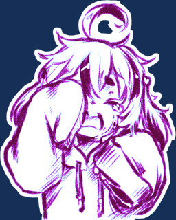 ambiguous_gender anthro bodily_fluids clothing crying eyebrows eyes_closed fingers hair hoodie open_mouth oversized_clothing oversized_hoodie oversized_topwear purple_body solo sticker_pack tears teeth topwear young young_ambiguous aogami lagomorph leporid mammal rabbit 2025 alpha_channel digital_drawing_(artwork) digital_media_(artwork) line_art monochrome