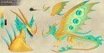 ammylin colorful_theme deathsong dragon dreamworks english_text feral hi_res horn how_to_train_your_dragon model_sheet mythological_creature mythological_scalie mythology open_mouth pupils quadruped scales scalie sharp_teeth slit_pupils tail teeth text tongue wings yellow_body