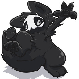 4_fingers anthro biped black_body black_fur black_pawpads black_sclera bone bone_mask fingers fluffy fluffy_tail fur male male_anthro mask pawpads paws pupils simple_background skull skull_mask snout solo tail white_background white_pupils iyy changed_(video_game) puro_(changed) canid canine latex_creature mammal 1:1 2025 absurd_res digital_drawing_(artwork) digital_media_(artwork) english_description full-length_portrait hi_res portrait
