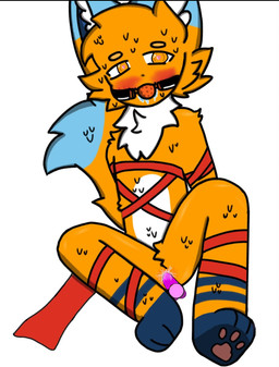 a butt male male/male solo haizhong canid canine fox humanoid mammal in invalid_tag hi_res