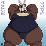 anthro bulge bunny_costume clothing costume hip_sway male obese overweight overweight_male playboy_outfit solo wide_hips domoatdark toastyboi twiddlefinger_(fnf_mod) 1:1 absurd_res animated hi_res short_playtime