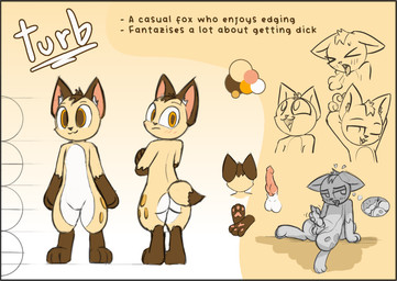 anthro anticipation balls blush breath color_swatch dipstick_tail fur genitals happy knot knotted_penis leg_markings looking_at_viewer looking_back looking_pleasured male markings masturbation moan multicolored_body multicolored_fur multiple_poses one_eye_closed paws penis pose solo tail tail_markings tan_body thigh_markings thought_bubble two_tone_body two_tone_fur shatterstone turb_(turbineclaw) canid canine fox mammal bust_portrait greyscale model_sheet monochrome portrait sketch