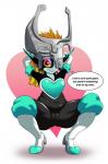 boots bulge camel_toe clothing cosplay female footwear gloves handwear heart_symbol not_furry shoes slightly_chubby solo glazed_(artist) nintendo sega sonic_the_hedgehog_(series) the_legend_of_zelda twilight_princess midna rouge_the_bat humanoid twili 2016 crossover hi_res