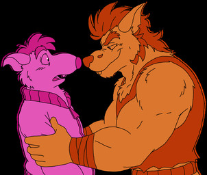 anthro duo facial_hair male male/male muscular muscular_male mustache simple_background smile meowscles_(artist) brok_the_investigator celsius_strays cowcat_games dart_(brok_the_investigator) kins_(brok_the_investigator) mammal murid murine rat rodent 2026