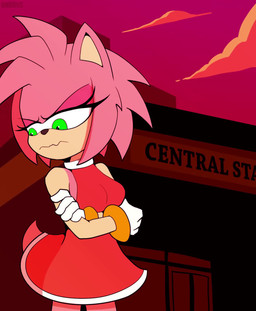 accessory advertisement annoyed anthro banknote black_nose breasts bribe bribery clothing clothing_aside clothing_pull crossed_arms dress dress_aside duo eyelashes female flashing flashing_breasts gloves green_eyes hair_accessory hairband handwear male money music nipples pink_body pink_nipples pouting red_background reluctant simple_background tail tan_body tan_skin bnbigus sound_warning sega sonic_the_hedgehog_(series) amy_rose eulipotyphlan hedgehog human mammal 2025 animated hi_res short_playtime sound voice_acted webm