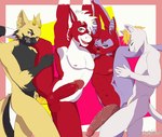 anal anal_penetration anthro big_penis black_body black_fur dominant erection eyebrows eyelashes fur gas_mask genitals green_wolf group hair horn huge_penis long_penis male male/male mask penetration penile penile_penetration penis penis_in_ass penis_size_difference red_body red_fur sex simple_background size_difference submissive tan_body tan_fur thick_eyebrows thick_eyelashes vein veiny_penis white_hair acetofurtuber bat domestic_cat equid equine felid feline felis horse hybrid mammal 2d_animation animated loop